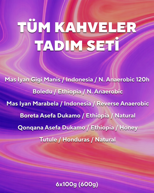 Tüm Kahveler Tadım Seti 6 x 100g